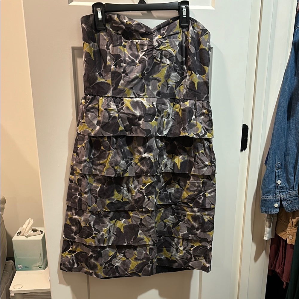 Floral Strapless Dress